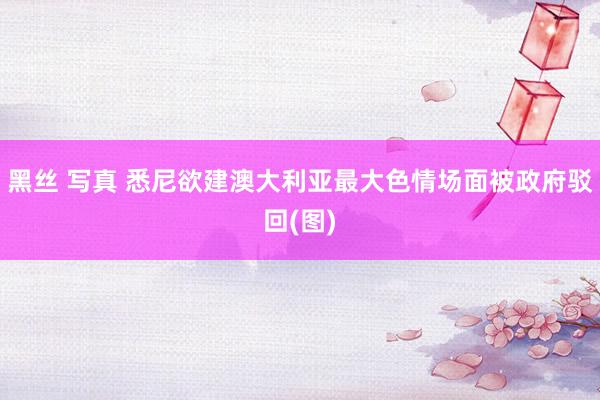 黑丝 写真 悉尼欲建澳大利亚最大色情场面被政府驳回(图)