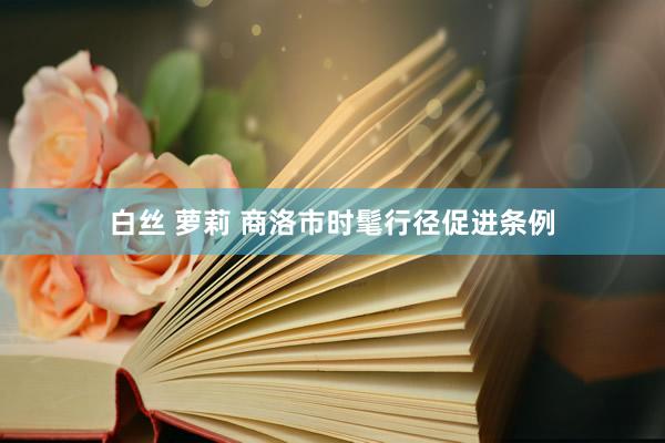 白丝 萝莉 商洛市时髦行径促进条例
