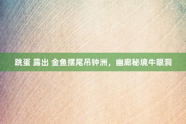 跳蛋 露出 金鱼摆尾吊钟洲，幽廊秘境牛眼洞