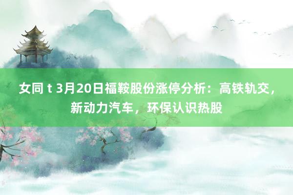 女同 t 3月20日福鞍股份涨停分析：高铁轨交，新动力汽车，环保认识热股